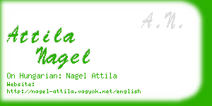 attila nagel business card